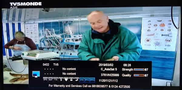 TV5 Monde Asie Satellite Frequency and Channel Number on AkashDTH, Airtel Digital TV, Tata Play, DDish TV, Cignal, Transvision, DishHome, Truevision, Medianet, G-Sat