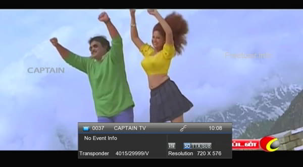 Captain TV channel is free-to-air from intelsat 17 satellite, get satellite frequency, Channel number on Tata Play, Sun Direct, D2h, Dish TV