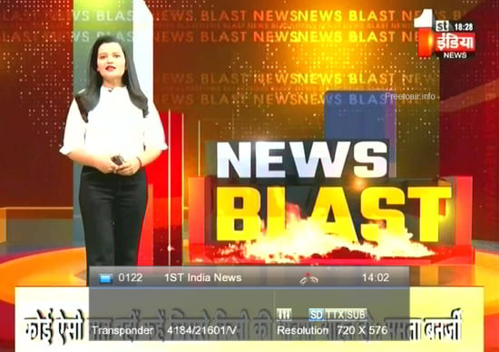 First india news Rajastha channel FTA from Intelsat 20 satellite, know channel number, Satellite Frequency, downlinking details, technical parameters. first india news rajasthan today, first india newspaper, first india news today, first india news rajasthan contact number