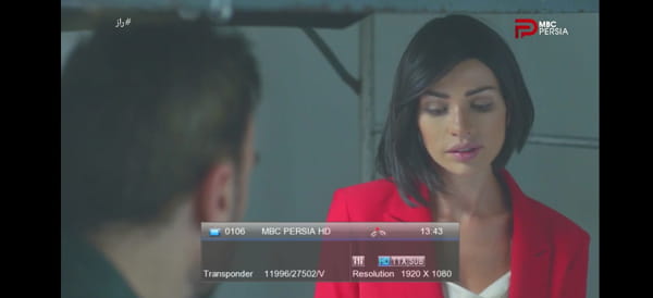 MBC Persia channel is available on Al Yahsat 52.5°E Satellite