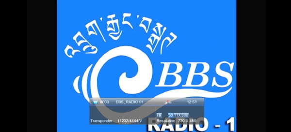 BBS Radio 01 channel Free-to-air on GSAT-9 Satellite