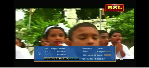 Rangiri Sri Lanka TV channel Free-to-air on SES 12 Satellite