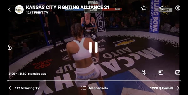 Fight TV channel now live on Samsung TV